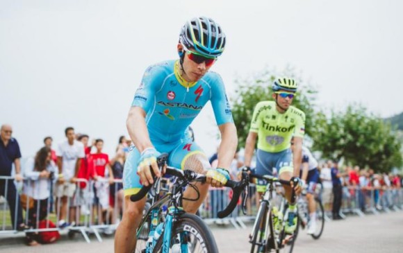 Miguel Ángel López abandona la Vuelta a España en la sexta etapa. FOTO Cortesía Astana