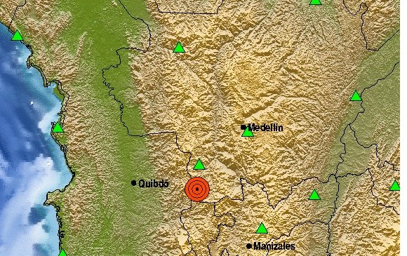 Fuerte temblor se sintió en Antioquia