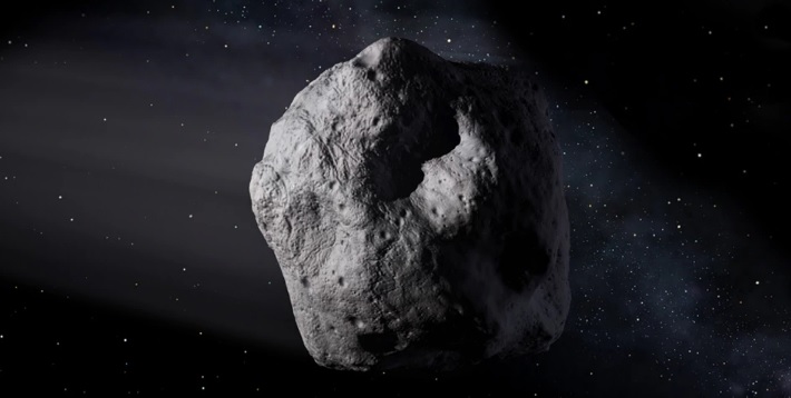 Un asteroide que llegó de otro sistema solar. El de la imagen es un diseño artístico de otro asteroide. Foto Nasa