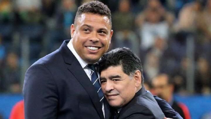 Ronaldo tuvo una estrecha amistad con Maradona en los últimos 15 años. FOTO EFE