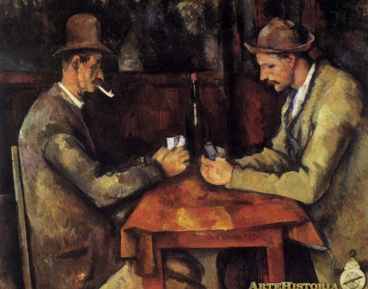 Los jugadores de cartas (1890)Los jugadores de cartas es una serie de cinco cuadros de Paul Cézanne entre 1890 y 1895. Uno de estos fue adquirido por la familia real de Qatar en 2011 por 250 millones de dólares. 