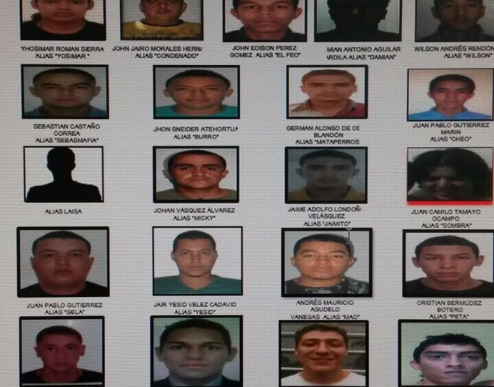Policía revela el cartel de los más buscados de Itagüí 