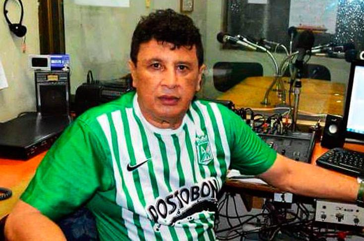 Periodista de Radio Luna, Edgar Quintero, más conocido como ‘Quintín’, asesinado este lunes en Palmira. FOTO COLPRENSA