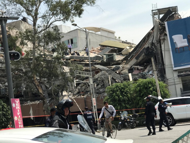 Un terremoto de magnitud 7,1 sacudió el centro de México y afectó importantes edificios. AFP