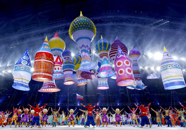 Inauguración de los XXII Juegos Olímpicos de Invierno, en el Parque Olímpico de Sochi (Rusia). FOTO: EFE