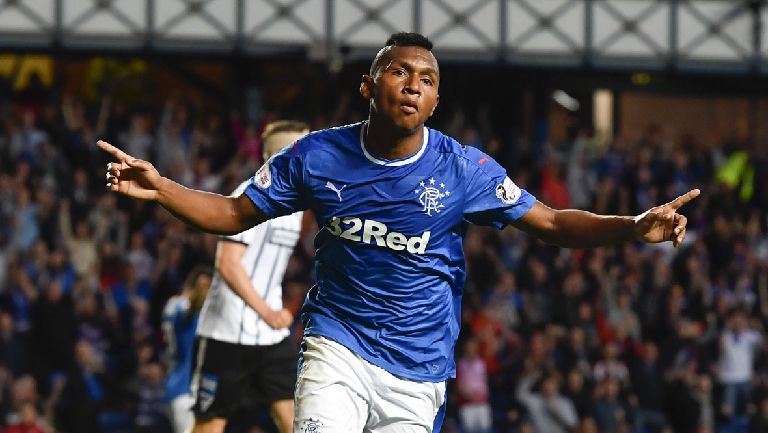 Alfredo Morelos, goleador del fútbol escocés. Su cotización se disparó diez veces. FOTO Cortesía Rangers-Escocia 