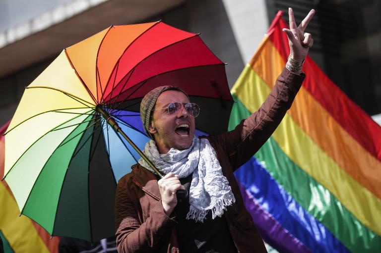 Anualmente se celebra en las diferentes ciudades del país la marcha del orgullo gay. Foto: Colprensa