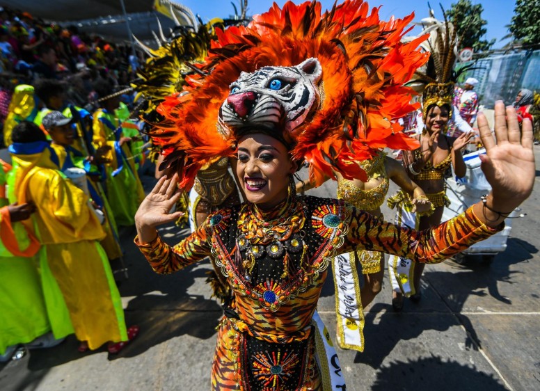 Por su variedad y riqueza cultural, el Carnaval de Barranquilla fue reconocido en 2003 por la Unesco como “Obra Maestra del Patrimonio Oral e Intangible de la Humanidad”. FOTO AFP
