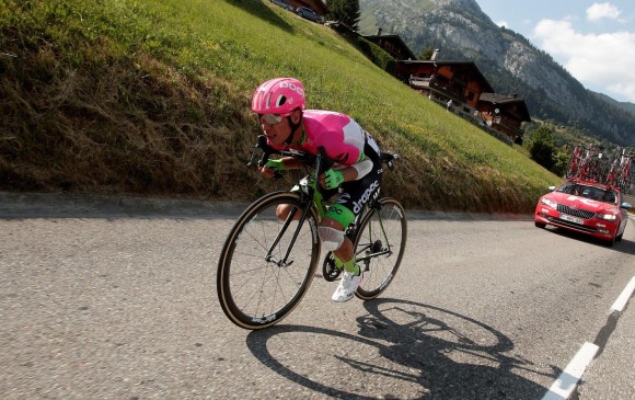 Urán suma tres podios en dos grandes vueltas. Además del subtítulo del Tour, fue segundo en los Giros de Italia 2013 y 2014. FOTO: EFE