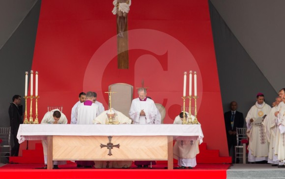 Eucaristía del Papa Francisco en Villavicencio. FOTO ESTEBAN VANEGAS