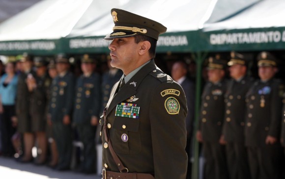 El coronel Gustavo Chavarro fue conmandante de la Policía en Antioquia hasta el año anterior. FOTO MANUEL SALDARRIAGA