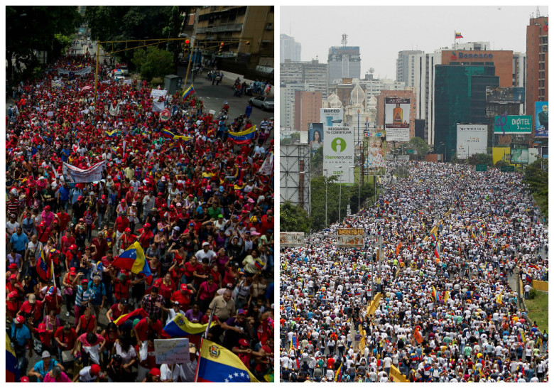 Opositores vs. chavistas, ¿cuál marcha fue más grande?