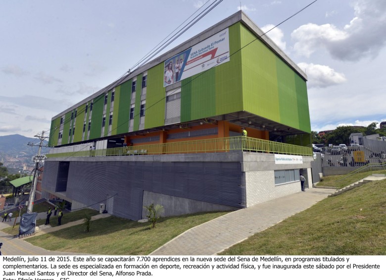 La nueva sede del Sena en Medellín demandó una inversión del Gobierno de $15.400 millones. Santos la inauguró ayer. FOTO cortesía