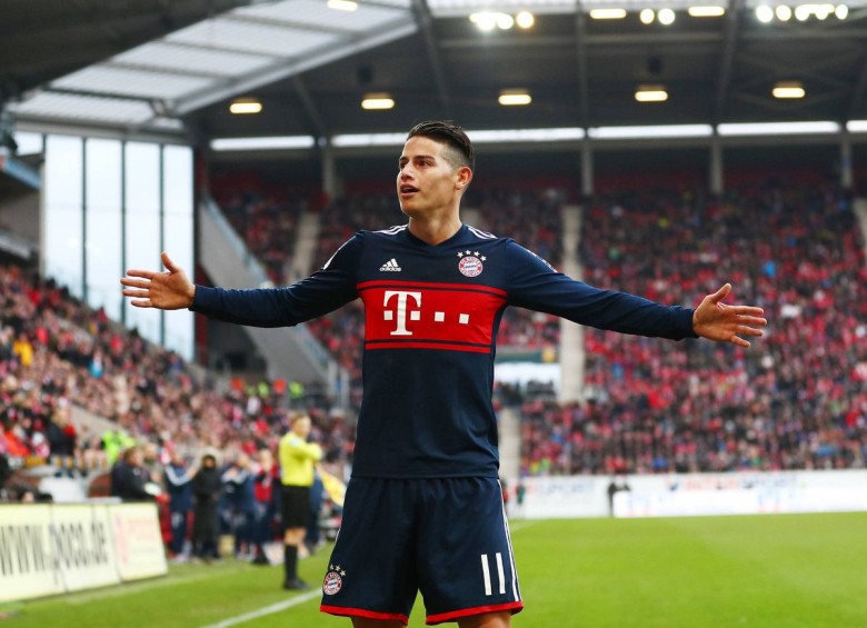 James Rodríguez se quedó con el 47% de votación de la afición en la elección del mejor jugador de enero en el Bayern de Munich. FOTO EFE