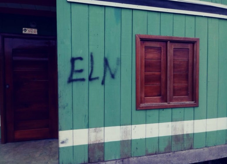 Esta es una de las casas marcadas en Vigía del Fuerte. FOTO CORTESÍA