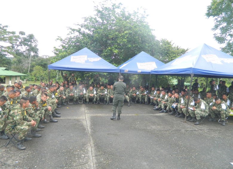 Los militares recibieron capacitación en Derechos Humanos y Derecho Internacional Humanitario. Foto: Ejército