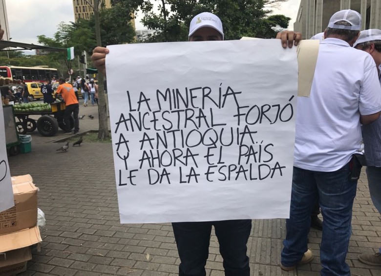 Colonias del Nordeste protestaron en Medellín en apoyo al paro minero