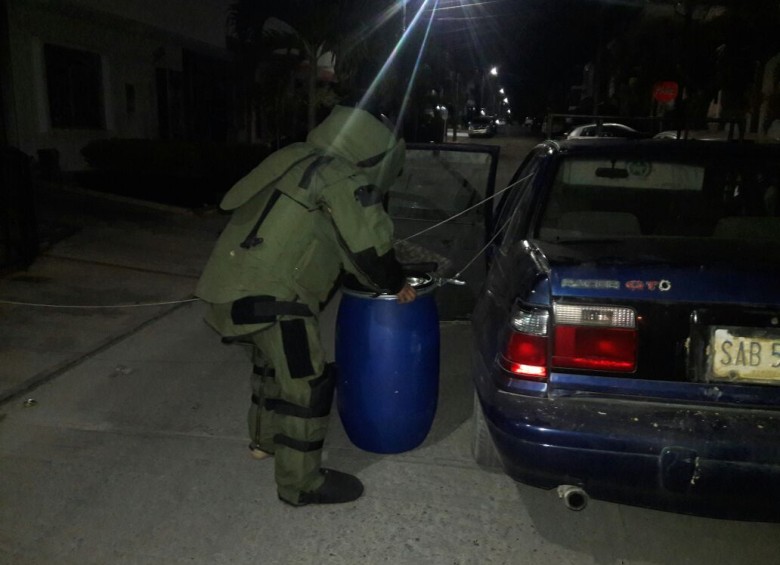 En el municipio de Ocaña fue desactivado un carro con explosivos. FOTO CORTESÍA