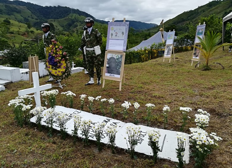 Cementerio de Machuca donde el presidente Duque hará un homenaje por las víctimas. FOTOS Manuel Saldarriaga