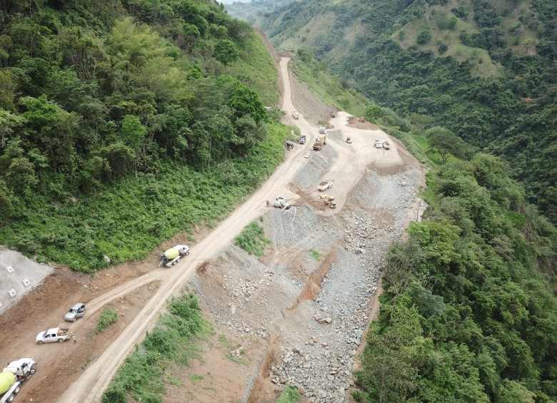 Panorámica de la vía Amagá-Bolombolo. FOTO CORTESÍA