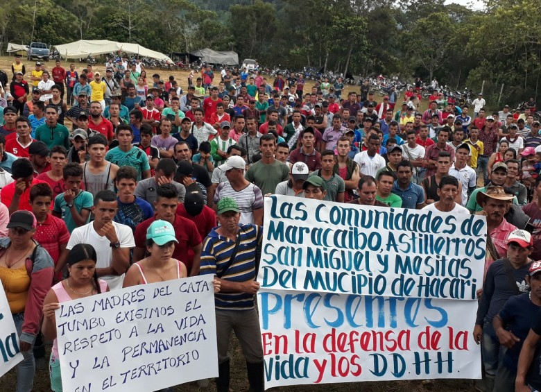 La comunidad de Catatumbo pide al Eln y Epl que terminen la confrontación. FOTOS CORTESÍA