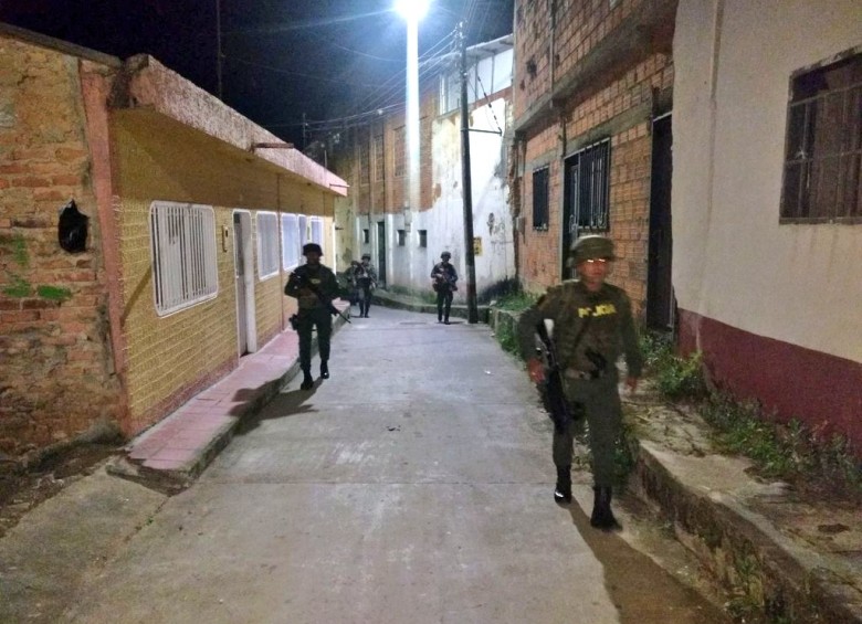 La Policía mantiene su presencia en el municipio de Convención, Norte de Santander. FOTO COLPRENSA