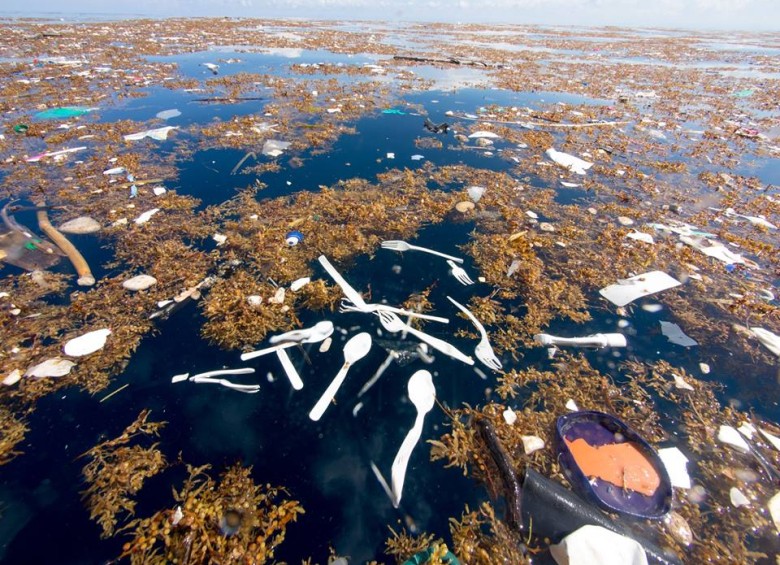 Las impactantes imágenes del mar de plástico en costas hondureñas