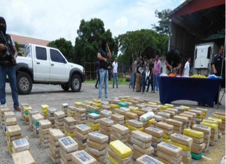 En el marco de la operación ‘Agamenón II’ la Policía Nacional incautó en Panamá 1496 kilos de cocaína que pertenecía al ‘Clan del Golfo’. Foto: Colprensa