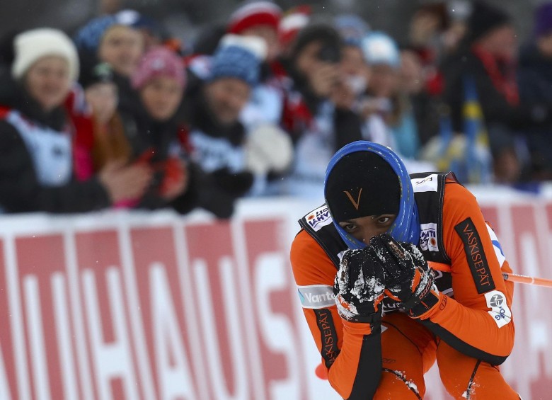 Adrián Solano, esquiador venezolano. FOTO AFP
