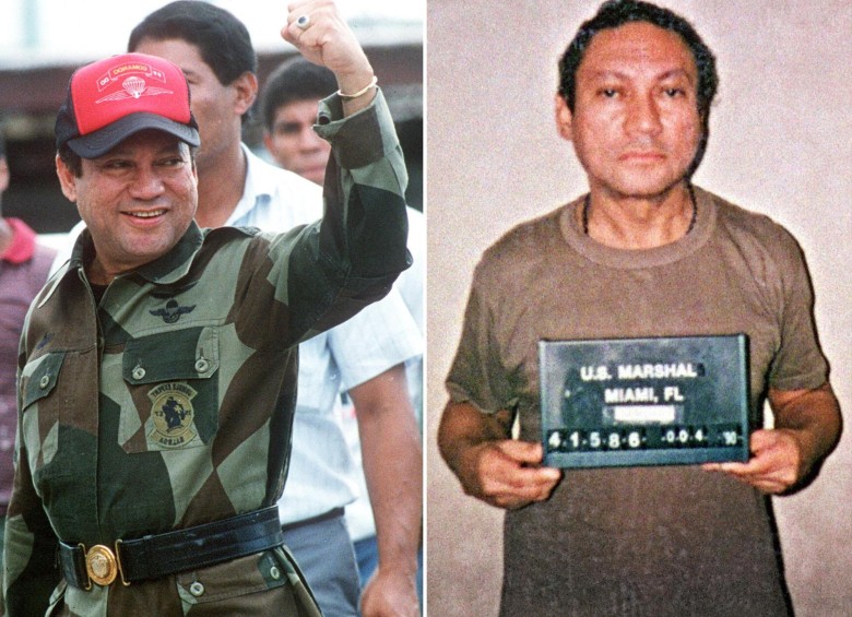 Manuel Antonio Noriega, cuando estaba en el poder y después, en prisión. FOTO AFP