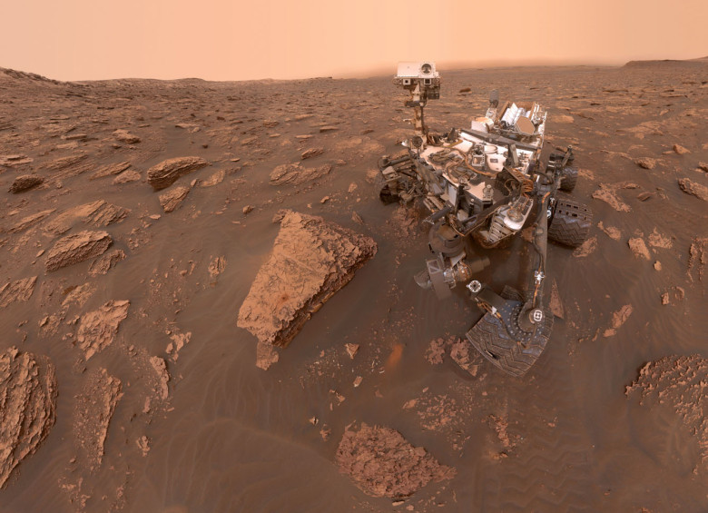 Selfi que se tomó el Curiosity el 15 de junio, tres meses antes de presentar fallos en su memoria. El computador con problemas había presentado inconvenientes hace 5 años. FOTO Nasa-JPL/Caltech