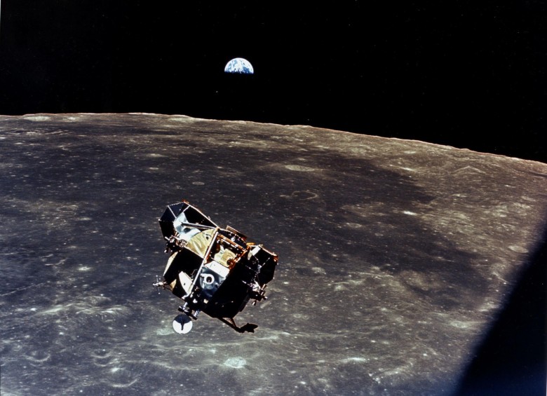 El módulo lunar de vuelta al módulo de comando. Foto tomada por Michael Collins, Apolo 11. FOTO Nasa