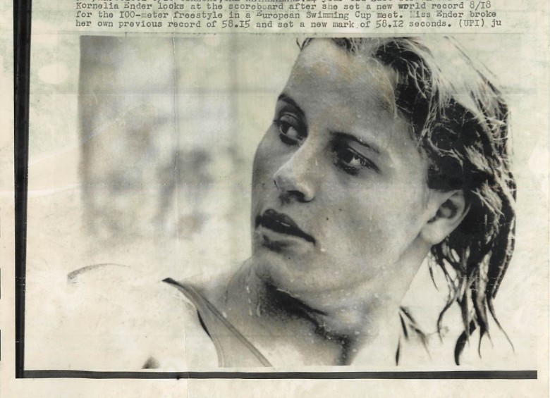 La alemana Kornelia Ender se retiró pronto del deporte, pues había empezado a competir desde muy joven. FOTO Archivo Histórico