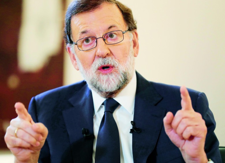 En entrevista con EFE, Rajoy aseguró que el gobierno español utilizará todos los medios para impedir la secesión. FOTO EFE