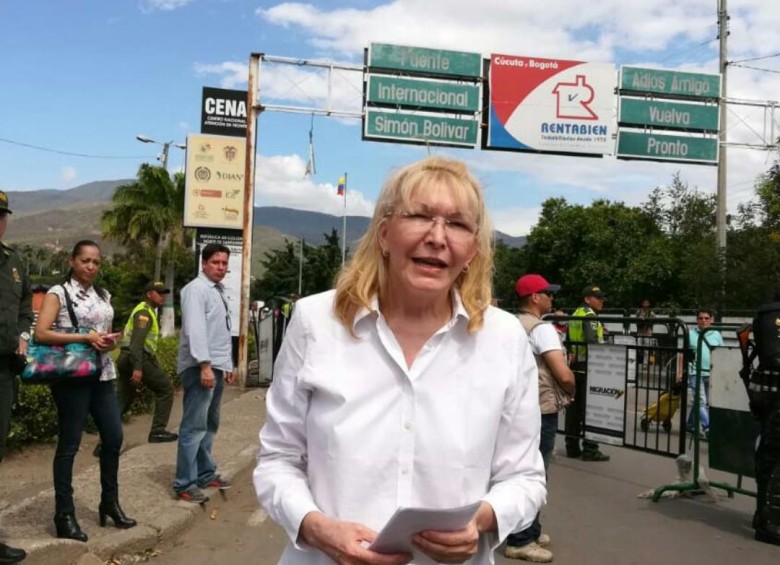 La exfiscal venezolana, Luisa Ortega, está de visita en la frontera. FOTO CORTESÍA