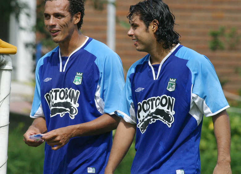 Con Atlético Nacional, donde compartió con Andrés Saldarriaga en la temporada 2005.