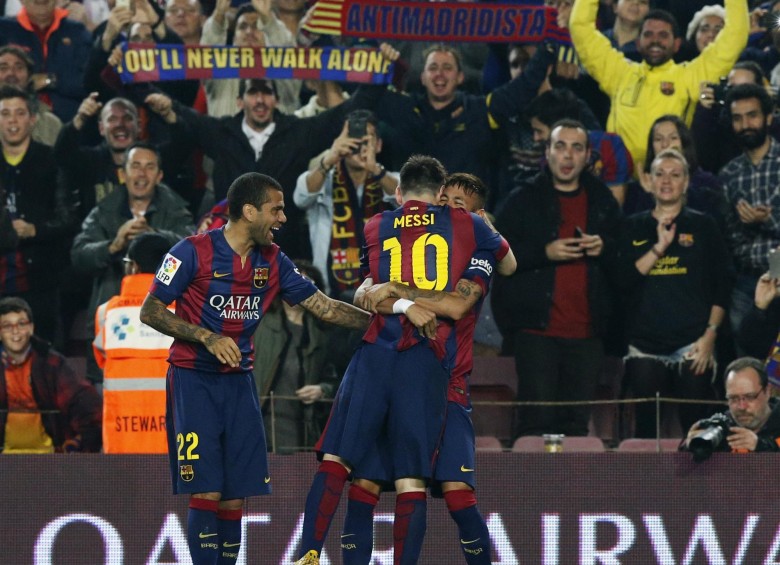 Lionel Messi marcó su gol 251 en la Liga española. FOTO: REUTERS