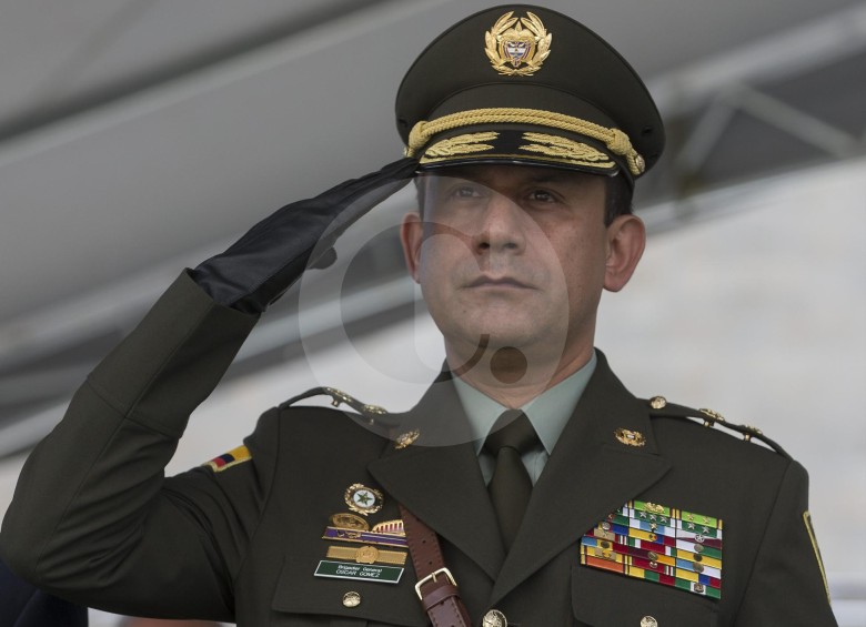 General Óscar Gómez, comandante de la Policía Metropolitana del Valle de Aburrá. FOTO DONALDO ZULUAGA