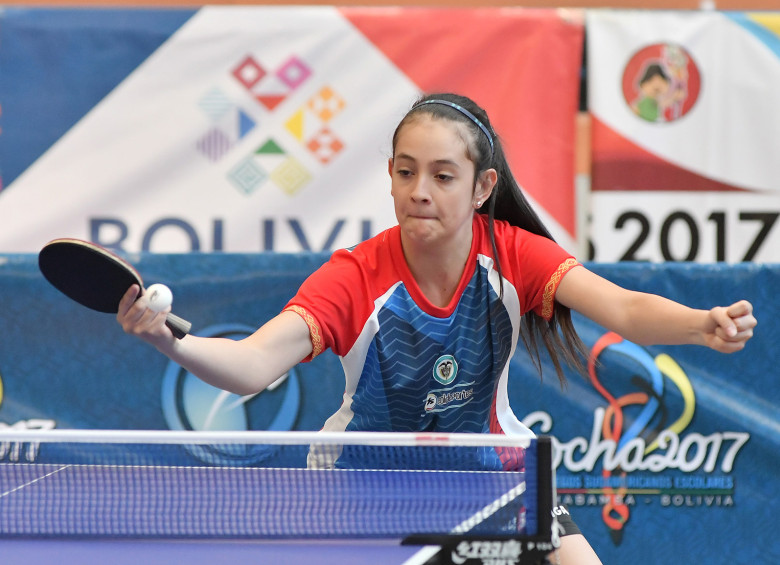 Juliana Rodríguez sumó su primer oro en Juegos Escolares al lado de Alejandra Alzate. Espera ganar 2 más. FOTO cortesía Cocha2017 