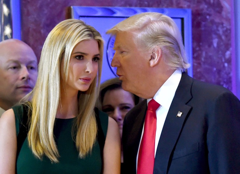Ivanka y su padre Donald Trump. FOTO AFP