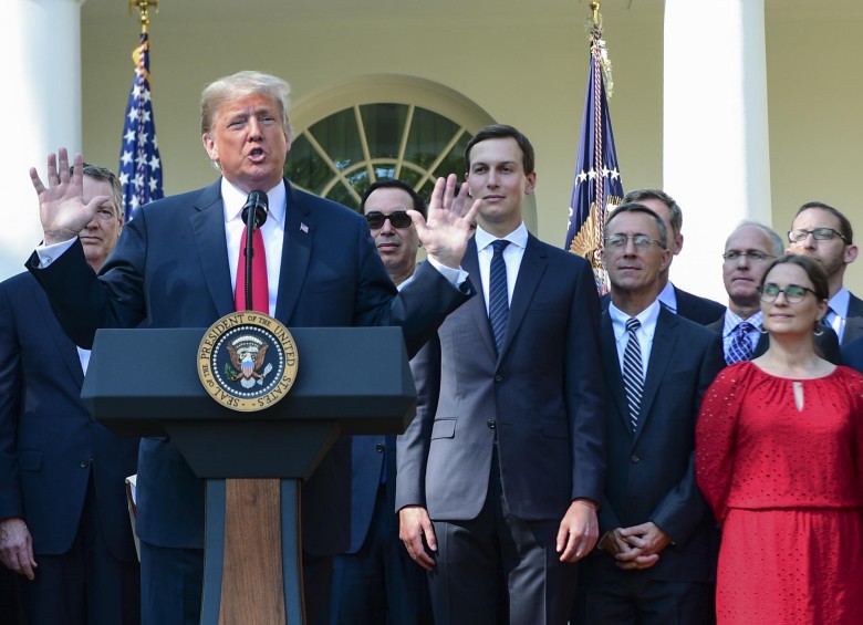 Tras un año de negociaciones, Estados Unidos, Canadá y México llegaron a un acuerdo. Donald Trump lo anunció. FOTO AFP