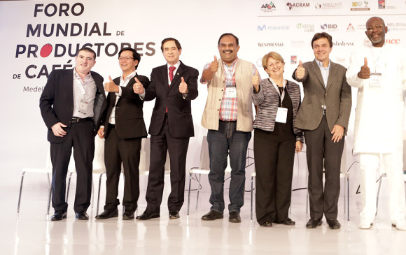 En la clausura del primer foro mundial de productores de café, Brasil se postuló como sede del próximo encuentro en 2019. FOTO cortesía