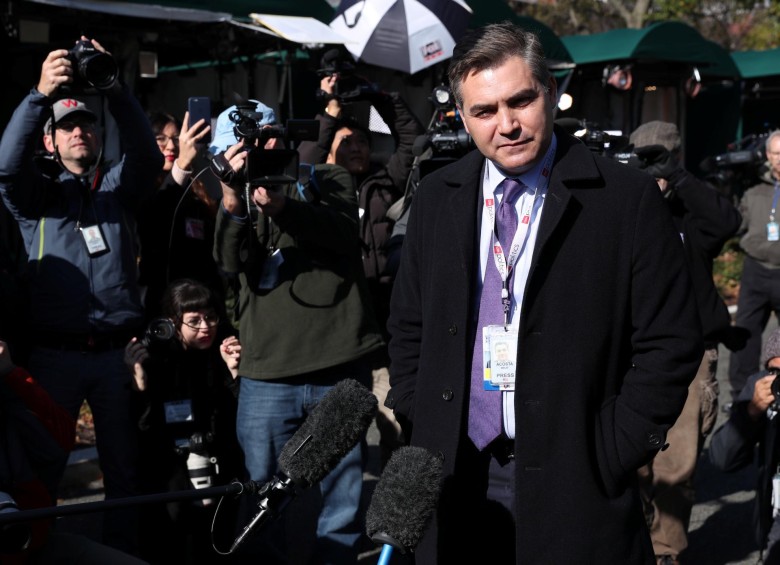 Jim Acosta, reportero de CNN para la Casa Blanca. FOTO REUTERS