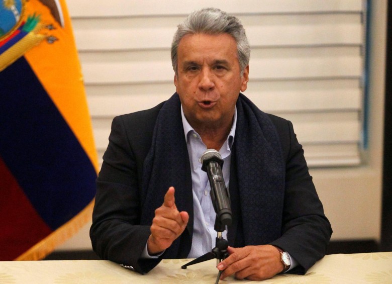 El presidente de Ecuador, Lenín Moreno, afirmó que el Gobierno Colombiano conoció su decisión de frenar como país garante por medio de las cancillerías de ambas naciones. FOTO Colprensa