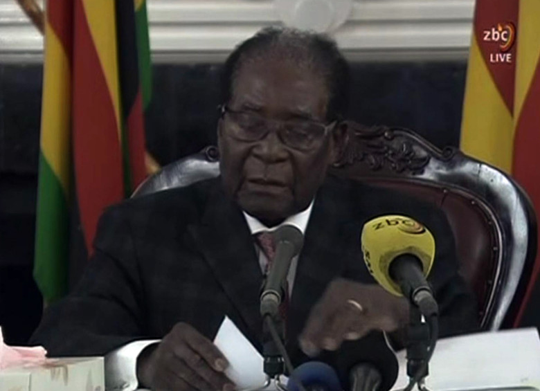 Robert Mugabe, presidente de Zimbabue. FOTO AFP