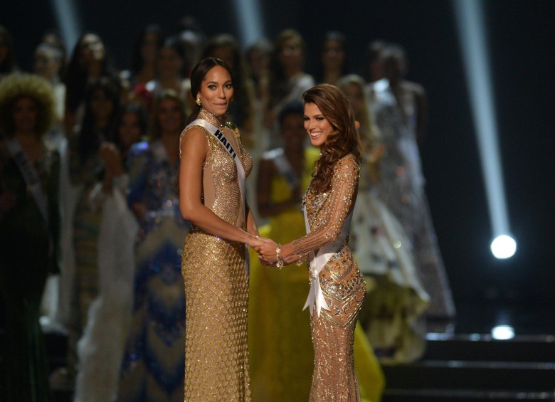 Miss Haití y Miss Francia fueron las finalistas de Miss Universo 2016. FOTO AFP