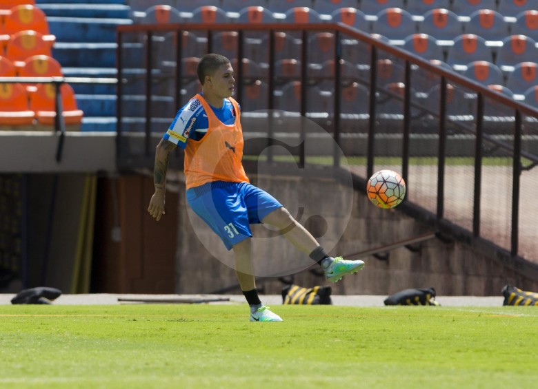 Juan Fernando Quintero inició los entrenamientos con el Medellín. FOTO JUAN ANTONIO SÁNCHEZ
