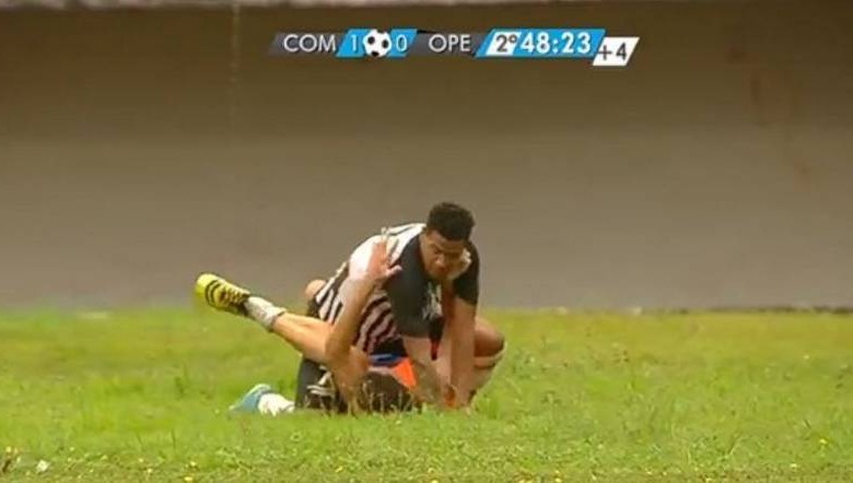 La paliza que le dio un futbolista a un recogebolas en Brasil