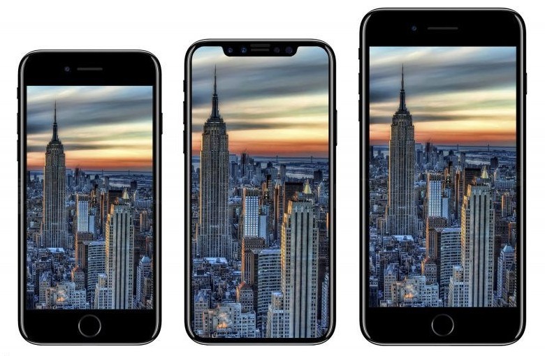 Así se verían los iPhones 7S, 7S Plus y 8. FOTO: Cortesía iDropNews