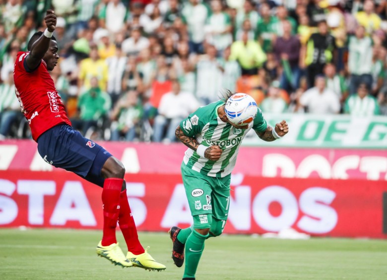 Indiscutible la actuación del goleador Dayro Moreno que a los 27 minutos anotó el primer tanto para el verde. Foto: Róbinson Sáenz